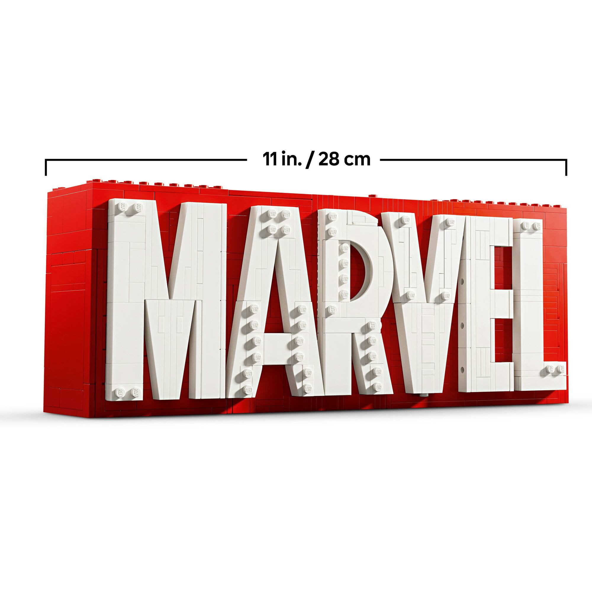 LEGO® Marvel: MARVEL Logo & Minifigures Collectible, Buildable Set 76313